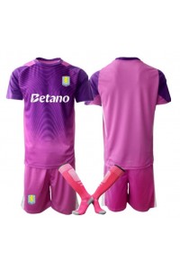Fotbalové Dres Aston Villa Brankářské Dětské Třetí Oblečení 2025-26 Krátký Rukáv (+ trenýrky)